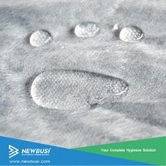 Hydrophobic SMMS Nonwoven for Diaper Leak Guard and Leg Cuff Production