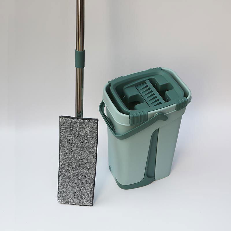 Automatic Squeeze Flat Mop And Bucket Self-washed and Dry Microfiber Flat Magic  4
