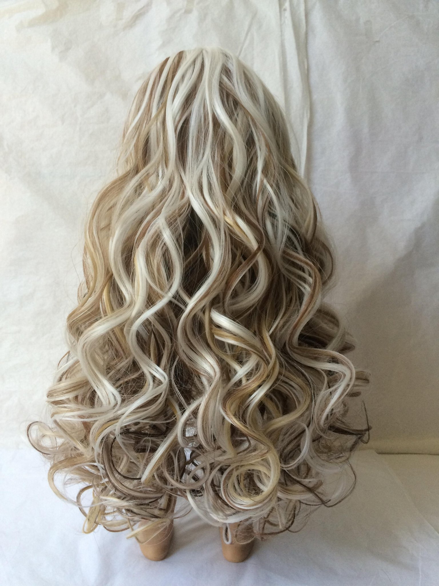 Long curly America synthetic fiber doll wigs  2