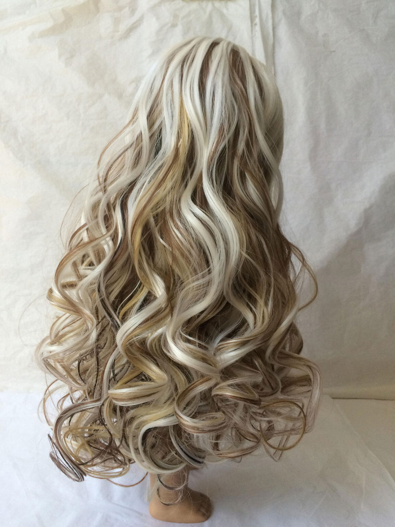 Long curly America synthetic fiber doll wigs  4