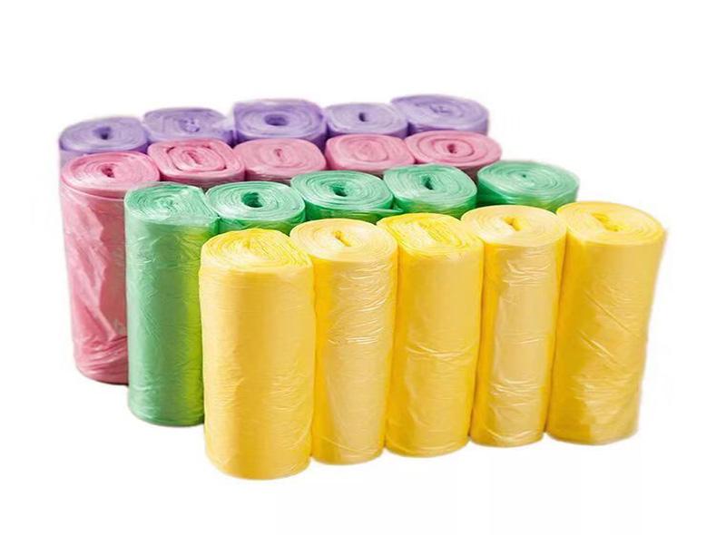 Plastic Flat star sealing garbage bag on roll 3