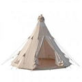 5m Canvas Teepee Tent    canvas tent waterproofing  4