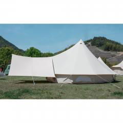 Bell Tent With Stove Jack Awning   waterproof Canvas Tent price 2