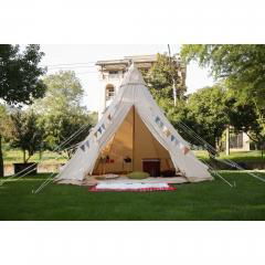 4m Canvas Teepee Tent     bell tent company