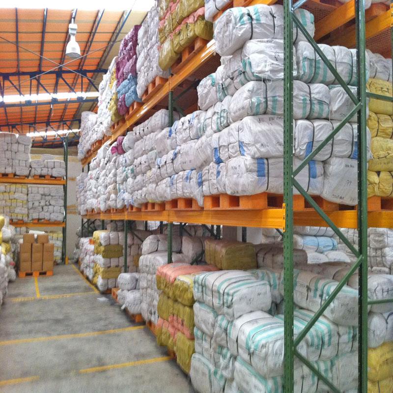 Warehouse storage pallet beam rack system