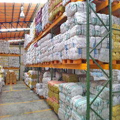 Warehouse storage pallet beam rack system