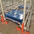 Automatic radio shuttle racking system with pallet runner