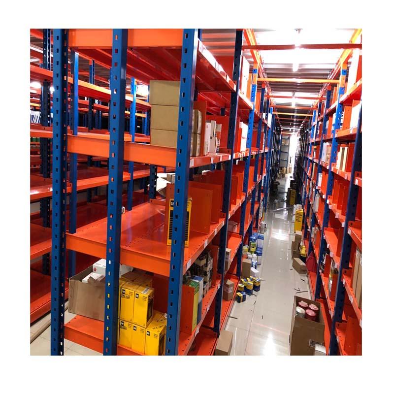 Warehouse long span shelf with galvanized panel and wire mesh decking 2