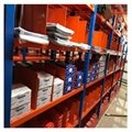 Warehouse long span shelf with galvanized panel and wire mesh decking 4