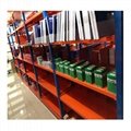 Warehouse long span shelf with galvanized panel and wire mesh decking
