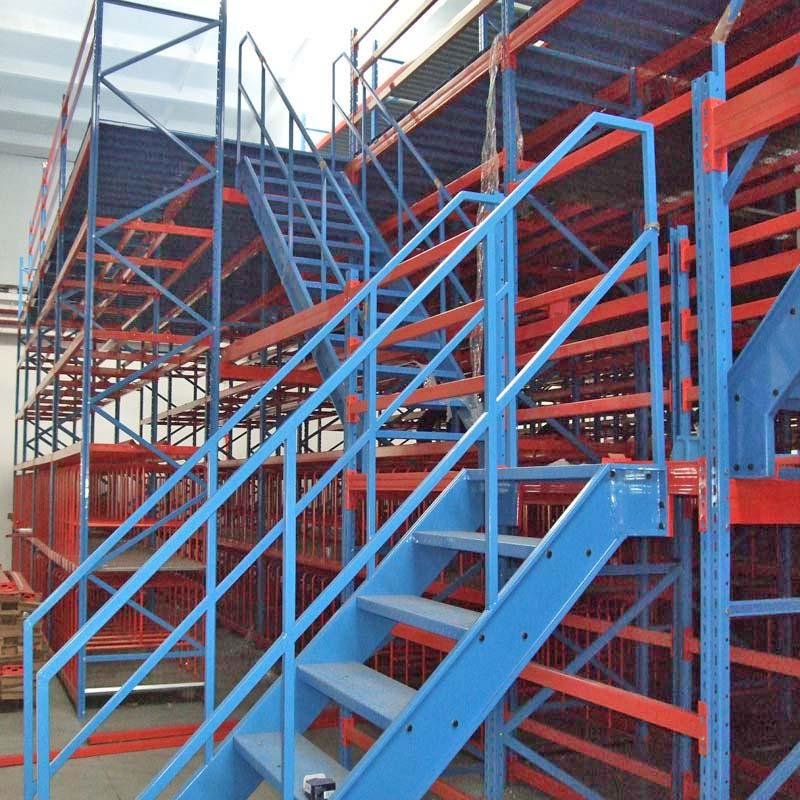 Warehouse Mezzanine floor rack for food storage 2