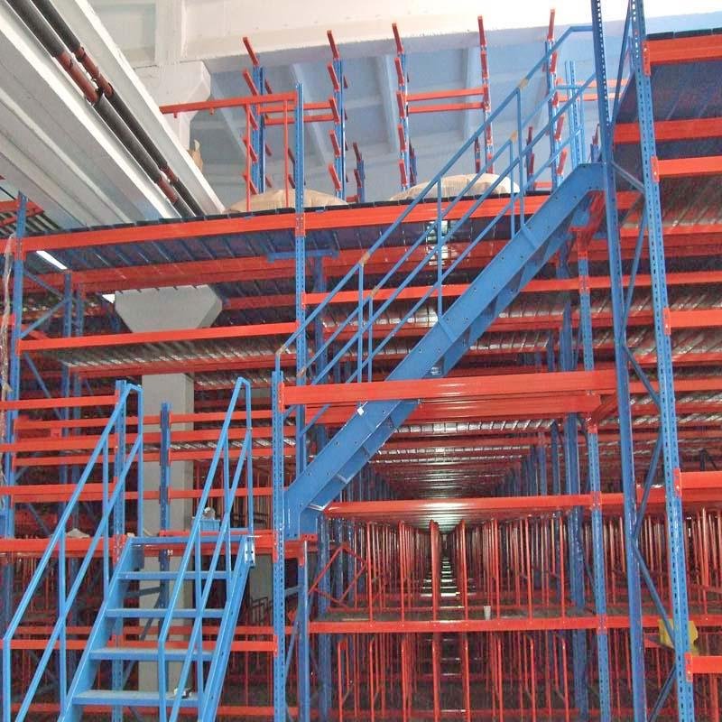 Warehouse Mezzanine floor rack for food storage 5