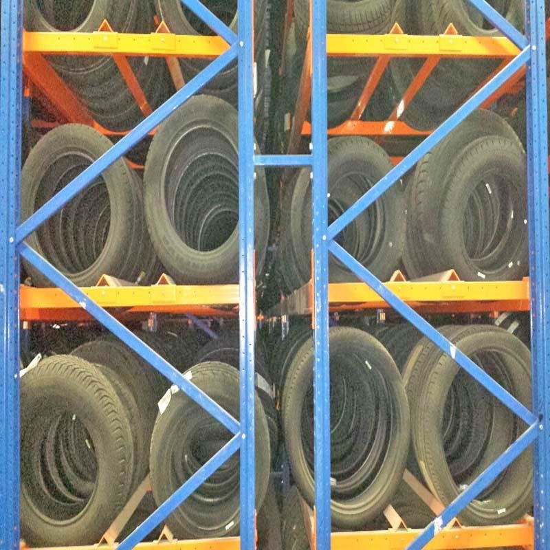 Warehouse adjustable storage steel tire rack 4