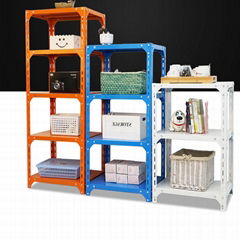 colorful iron storage light duty shelf for warehouse and household