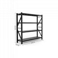 black 250kg storage shelves for study and living room with butterfly holes 2