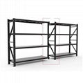 black 250kg storage shelves for study and living room with butterfly holes 4