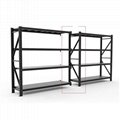 black 250kg storage shelves for study and living room with butterfly holes
