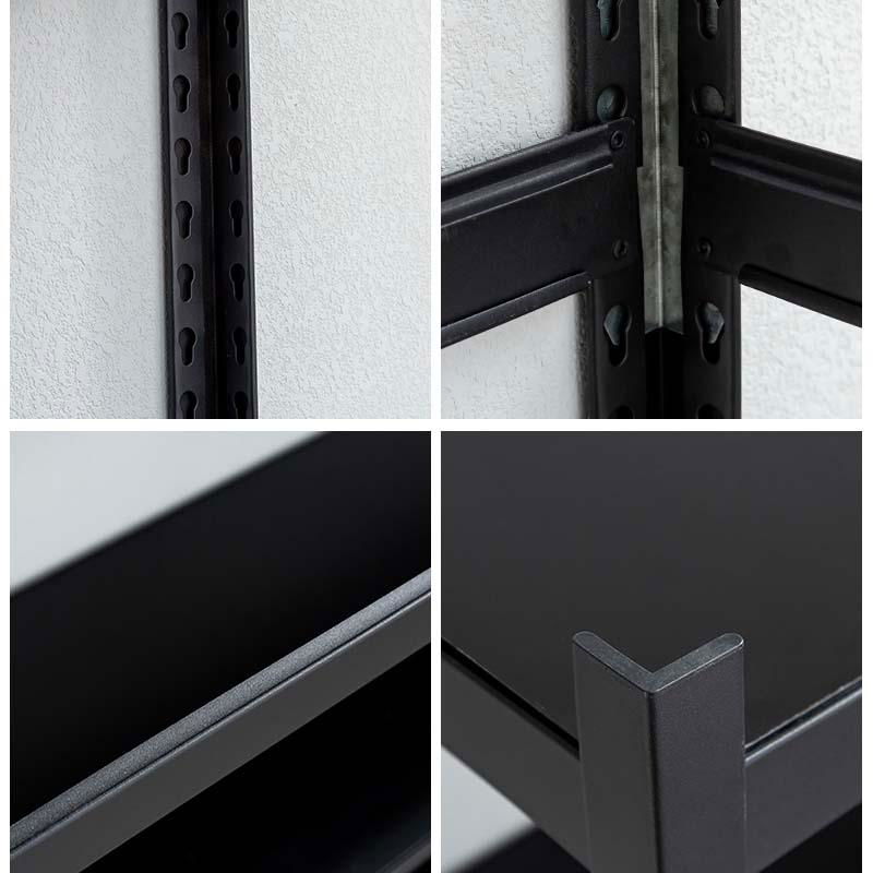 household black boltless shelf with inner holes 4