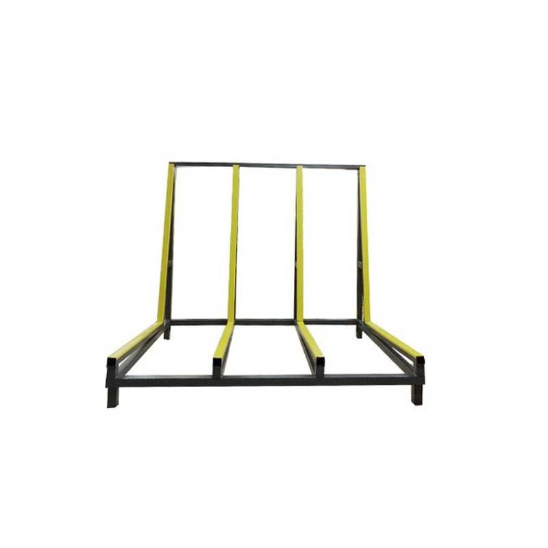 collapsible movable warehouse glass transportation rack with wheels