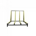 collapsible movable warehouse glass transportation rack with wheels