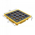 Anti-leakage HDPE plastic pallet for oil and chemicals containment 2