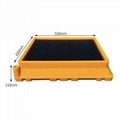 Anti-leakage HDPE plastic pallet for oil and chemicals containment