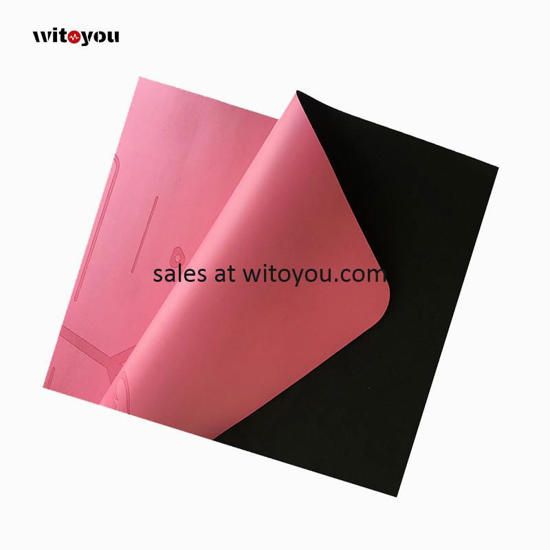 Eco friendly PU Natural Rubber Yoga Mat Anti Slip with Custom Logo