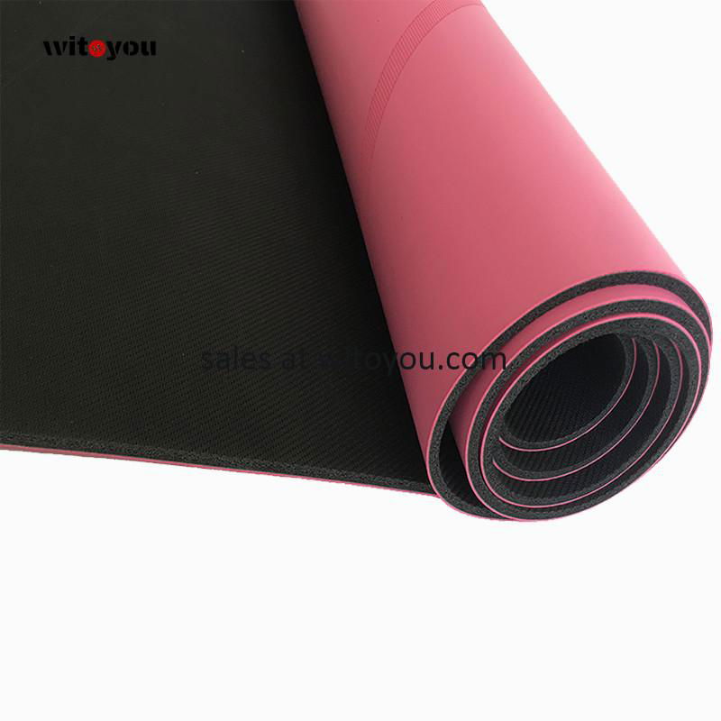 Eco friendly PU Natural Rubber Yoga Mat Anti Slip with Custom Logo 3