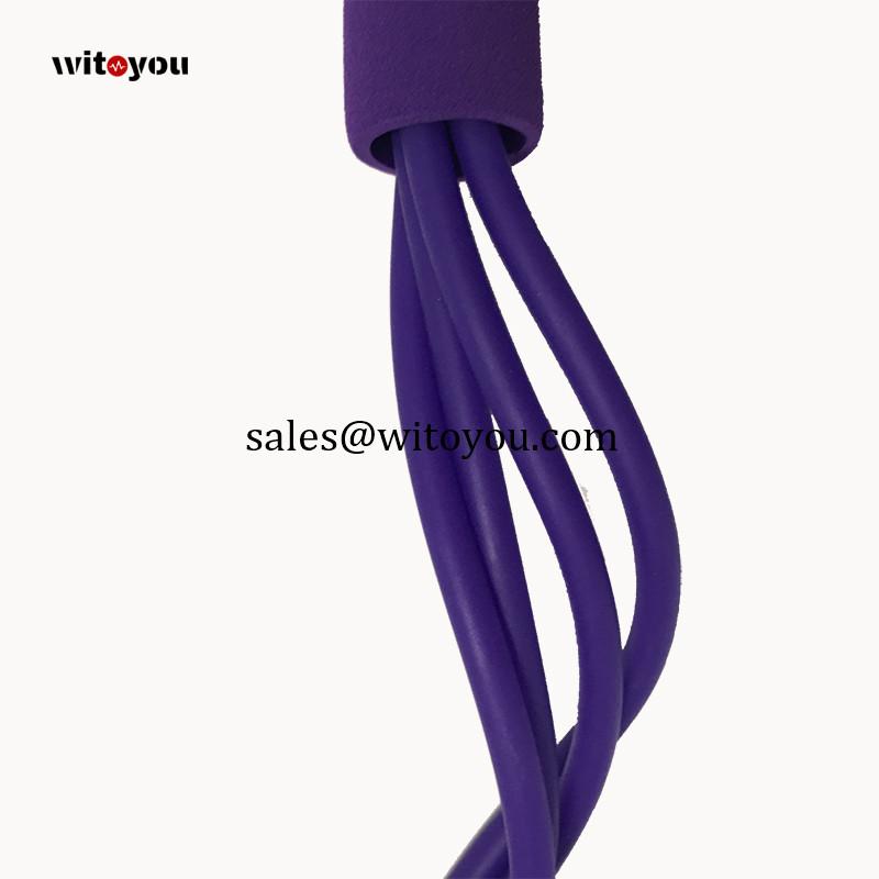 Rubber Pull Rope with foam Handle Foot Pedal Exerciser 3