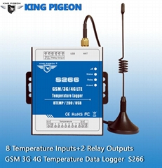 S266 SMS GPRS GSM/3G/4G Temperature Data Logger（8T+2DO）devices