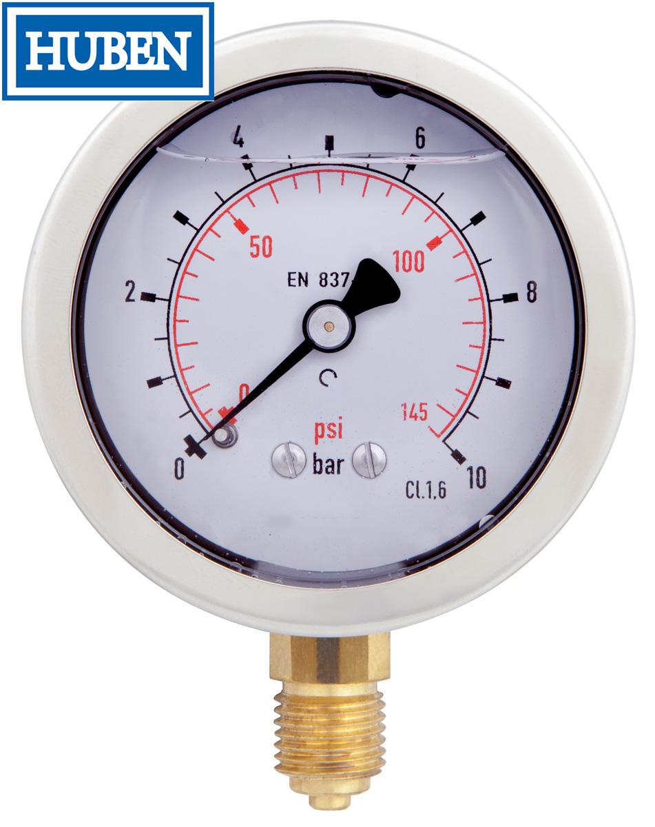 1000 psi Stainless Steel Tube Pressure Gauge huben02 huben (China