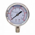 100MM DIAL FACE STEM MOUNT PRESSURE GAUGE WITH NPT CONNECTION