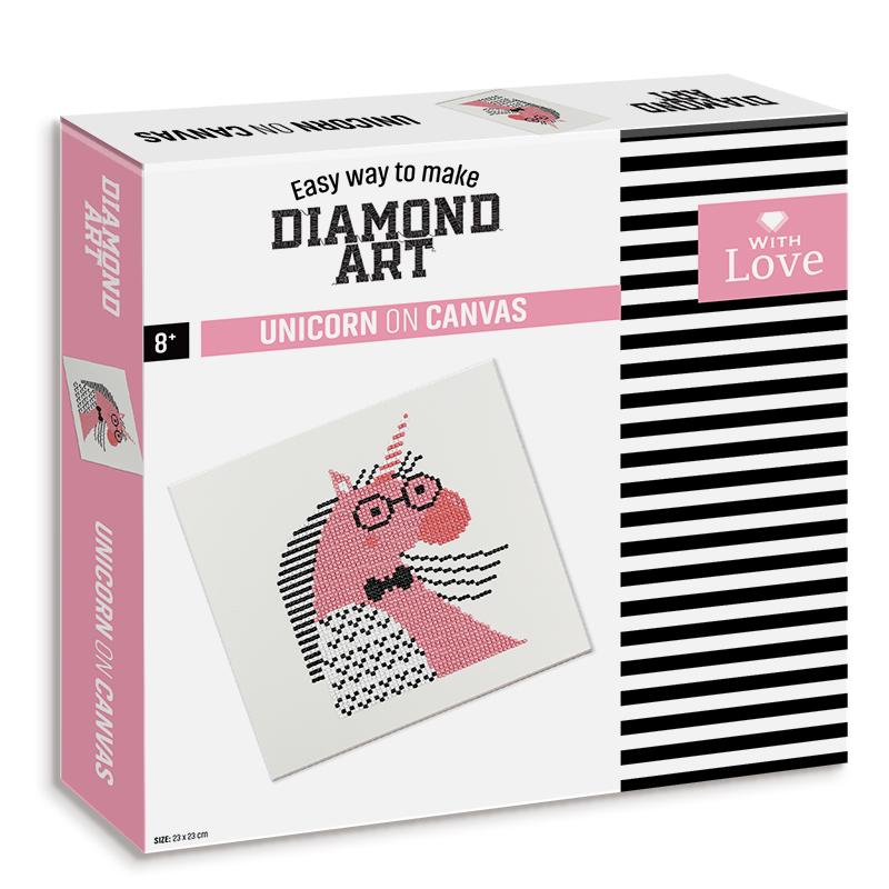 EASY WAY TO MAKE DIAMOND ART - UINCORN ON CANVAS  2