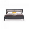 King Upholstered Bed   upholstered bed   kingsize leather beds 