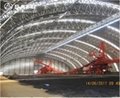 Large Span Space Frame Steel Structural Arch Roof Design Coal Storage Shed 2
