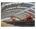 Large Span Space Frame Steel Structural Arch Roof Design Coal Storage Shed 5