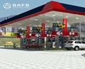 Easy Installation Steel Space Frame Petrol Station Canopy 2