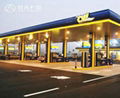 Easy Installation Steel Space Frame Petrol Station Canopy 1