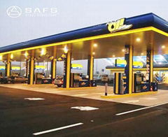 Easy Installation Steel Space Frame Petrol Station Canopy