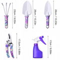  5 pcs Purple Steel Garden Tools Set Tote Bag Hand Gift