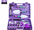 10pcs Garden Hand tool set kits Home gardening Essentials tools set case 