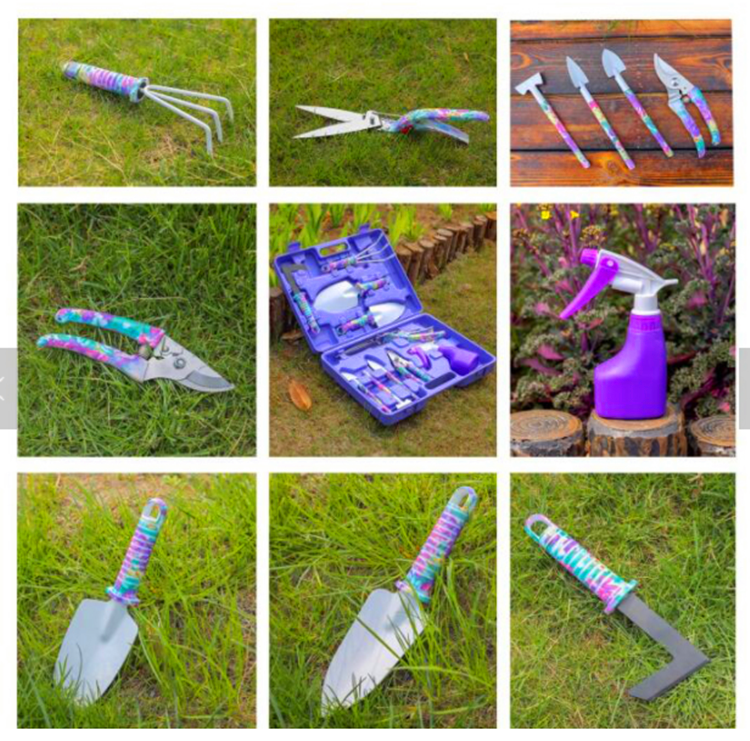 10pcs Garden Hand tool set kits Home gardening Essentials tools set case  4
