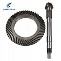 Crown wheel and pinion gear for
