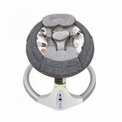 Coloured Baby Automatic Swing Bassinet With Vibration and Melody Function