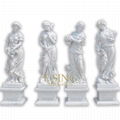 Natural White Marble Statue for Garden 3