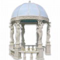 Marble gazebo for garden 