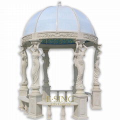 Marble gazebo for garden 