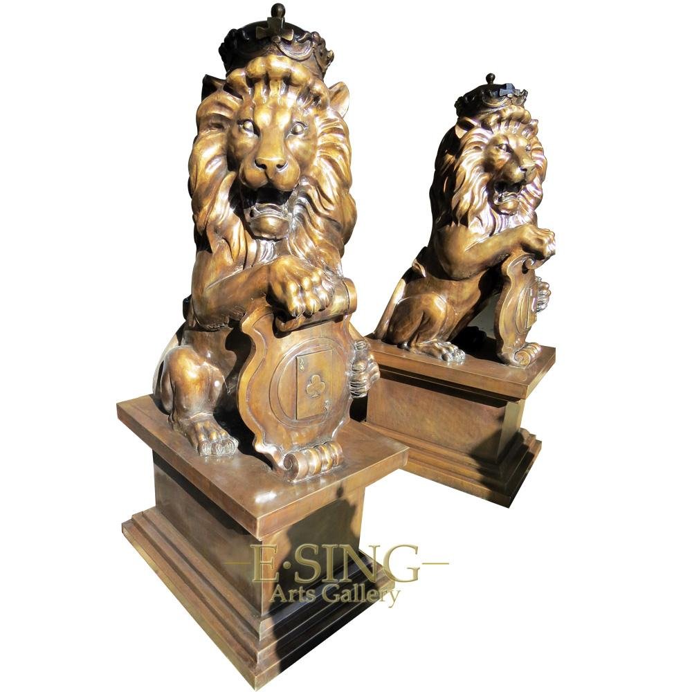 Bronze brass monkey animal statue for home decoration  2
