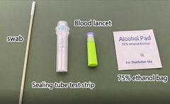 COVID-19 Ag/Ab (IgG/IgM) and Influenza Ag(A/B) Sealing Tube Twin Test Strip