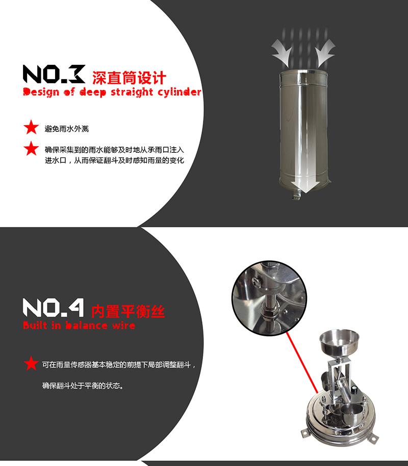 北海灵犀全金属雨量传感器防生锈 2